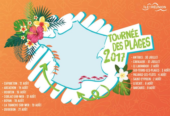 L'île de La Réunion fait la tournée des plages de France L'île de La Réunion fait la tournée des plages de France