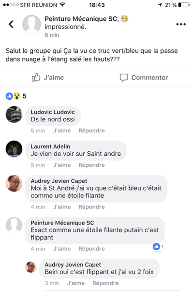 Vibration et boule de feu, quel phénomène vient de toucher La Réunion ? Vibration et boule de feu, quel phénomène vient de toucher La Réunion ?