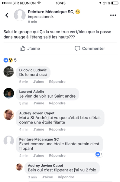 Vibration et boule de feu, quel phénomène vient de toucher La Réunion ?