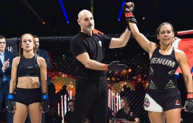 Spicy Sam triomphe à nouveau : La Réunionnaise Samantha Jean-François défend son titre de championne du monde de MMA