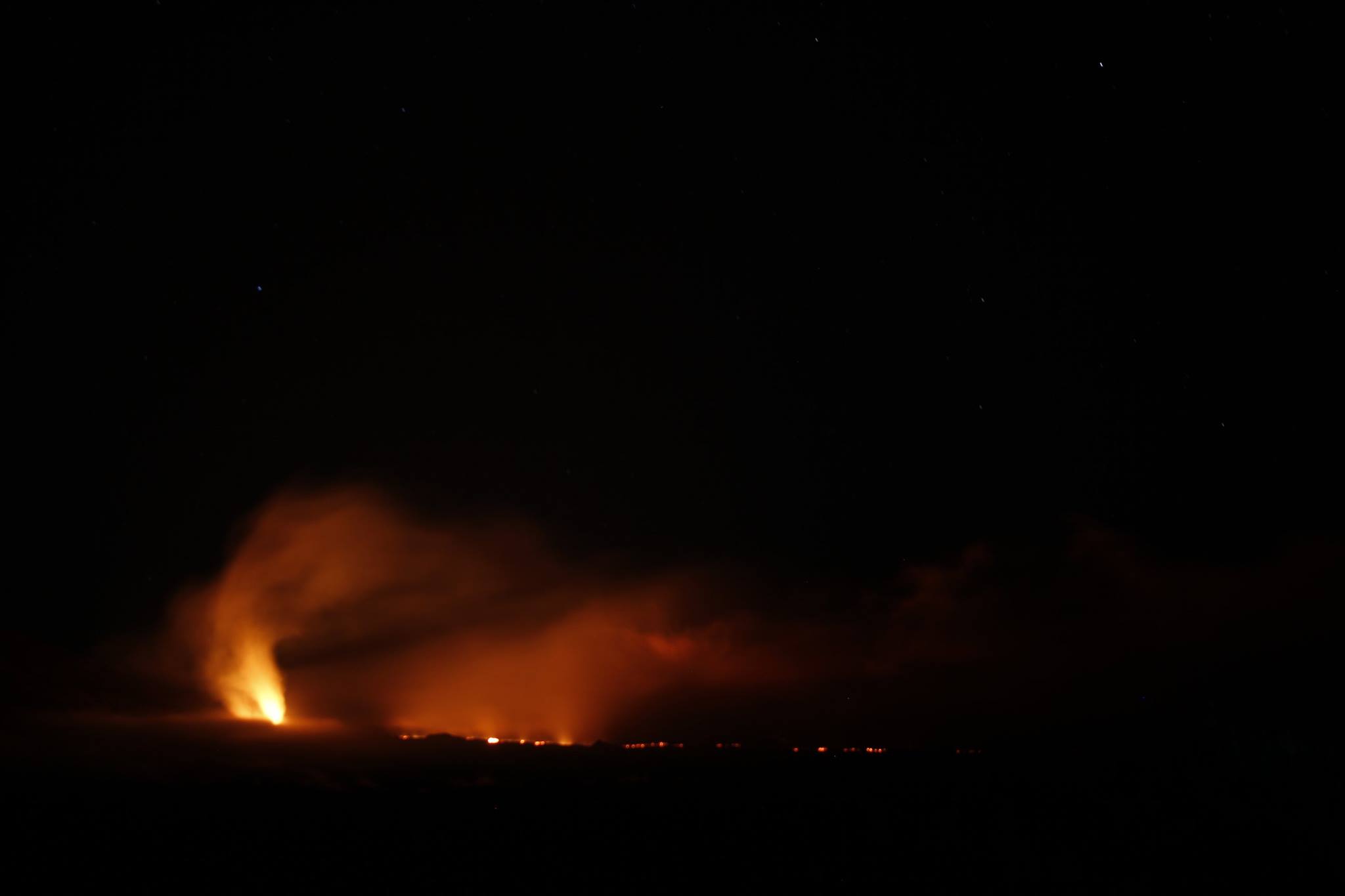 Magnifique lever de lune au Piton de la Fournaise