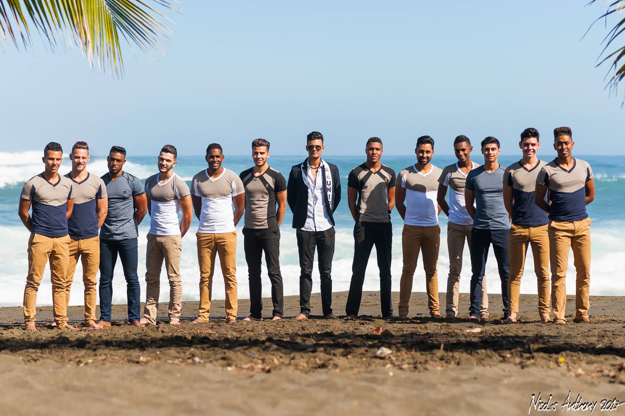 Les 12 prétendants au titre de Mister Réunion 2017