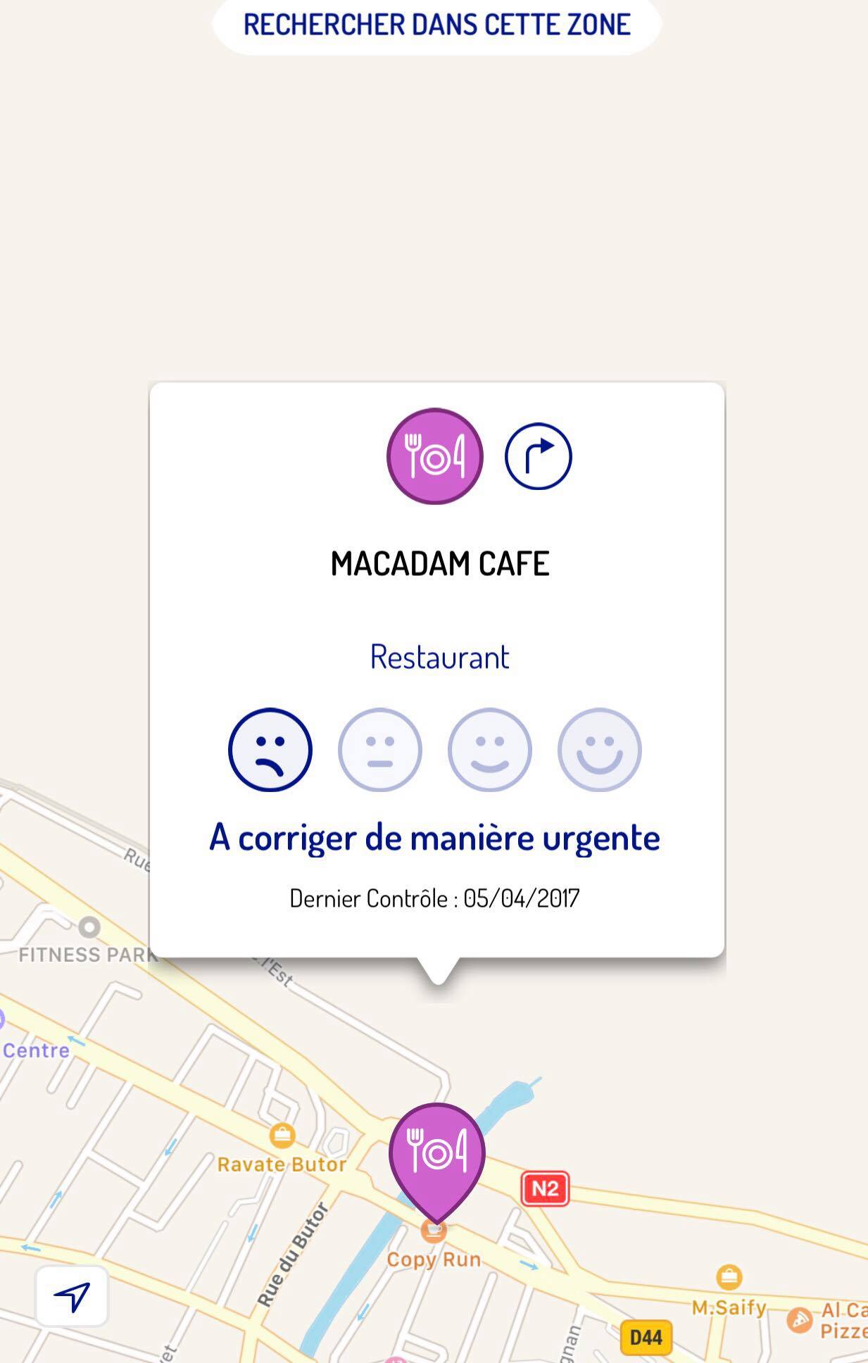 Pas mieux pour le Macadam Café